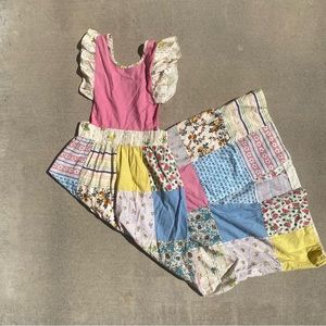 70s patchwork dress